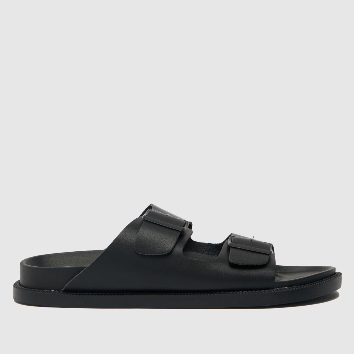Schuh Tulsa csatos talpú szandál fekete színben