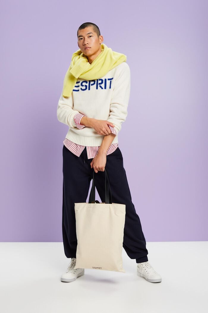 Logo-Pullover aus Wolle und Kaschmir
