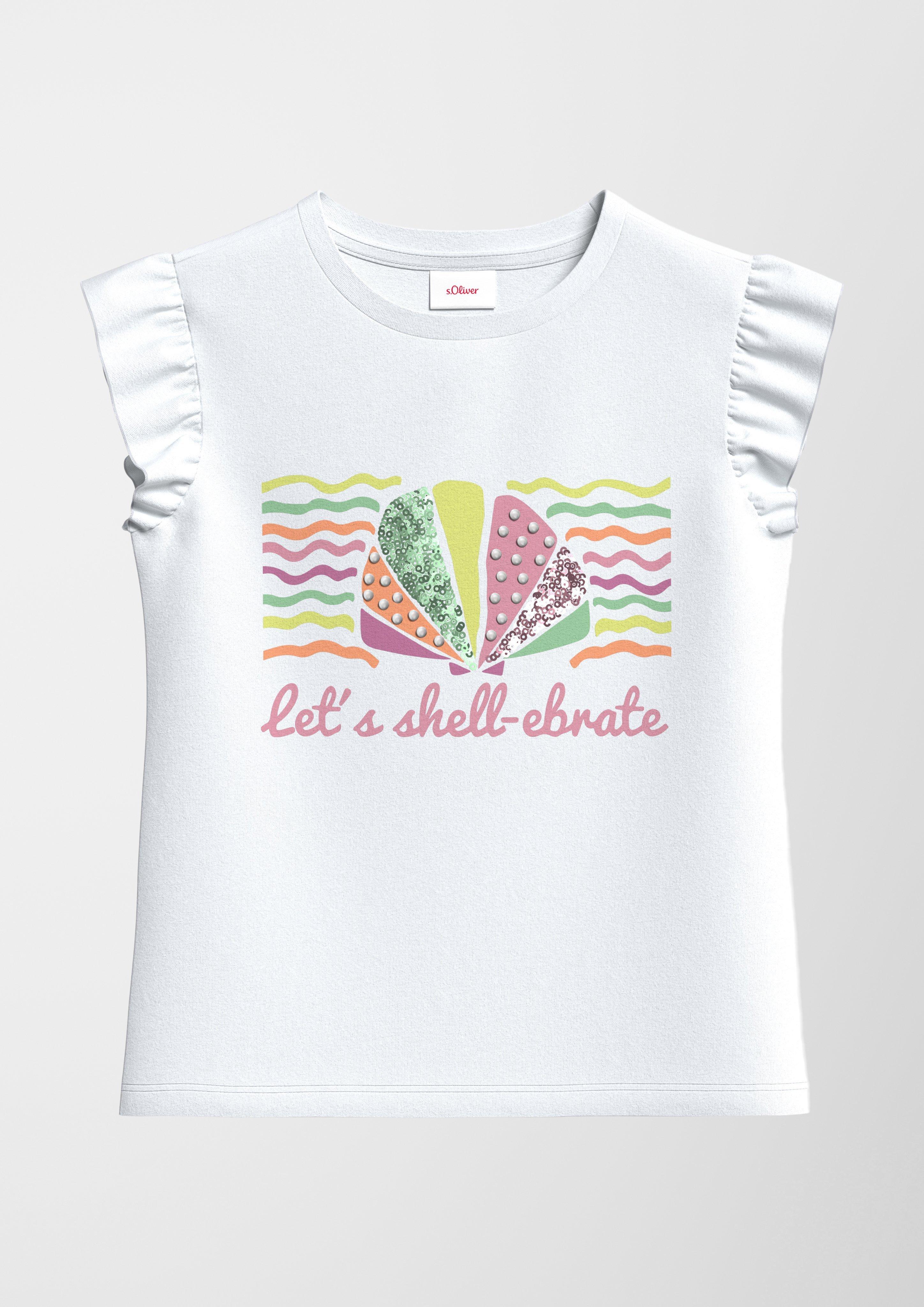 Baumwollshirt mit Artwork  2131424-0100
