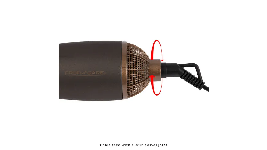 ProfiCare Warmluft-Lockenbürste PC-HAS 3011 braun/bronze