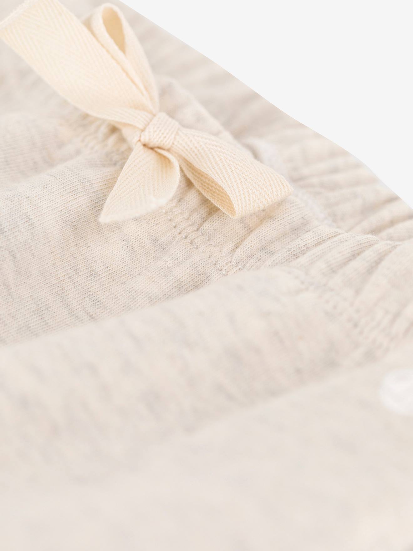 Pantalon bébé en jersey épais PETIT BATEAU beige chiné