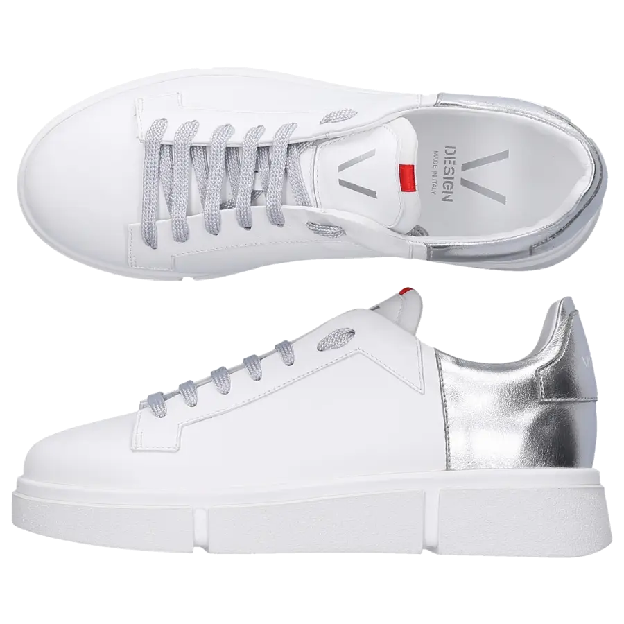 V Design - Sneaker low WPAM01 Kalbsleder - silber