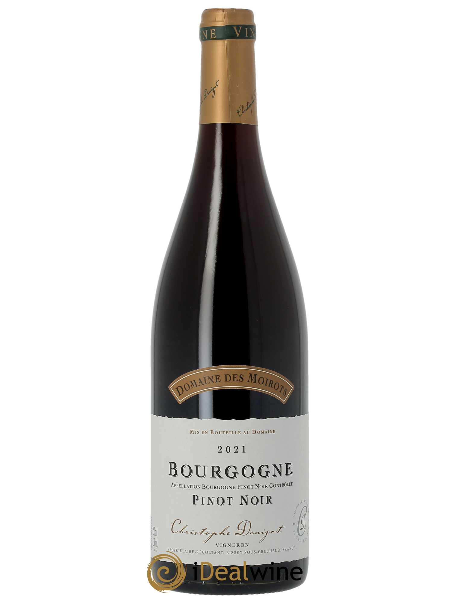 Bourgogne Pinot Noir Domaine des Moirots  2021 - Lot de 1 Bouteille