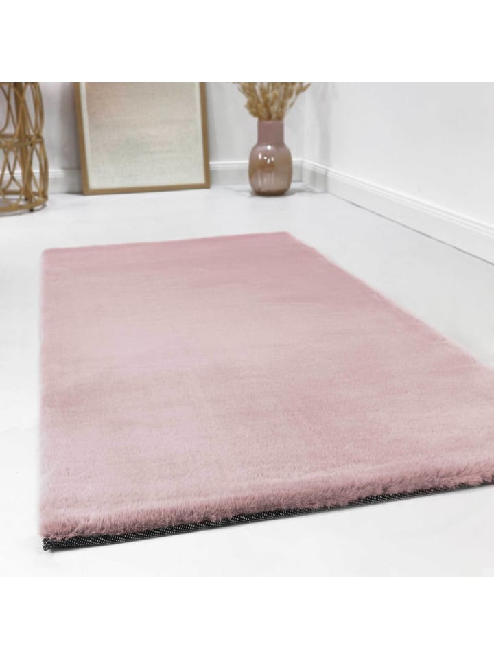 ESPRIT Hochflorteppich Alice in rosa günstig kaufen