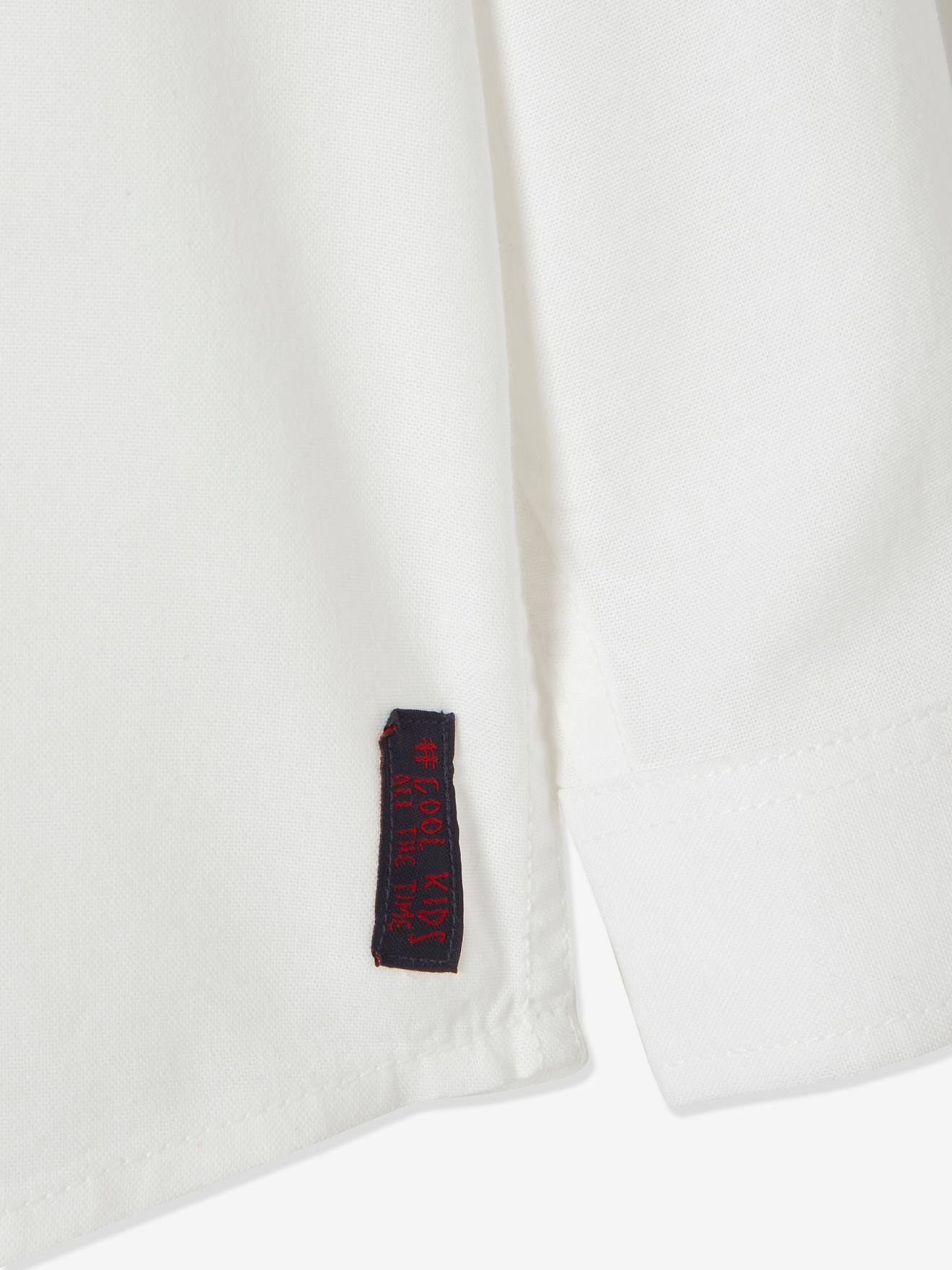 Chemise Oxford garçon blanc