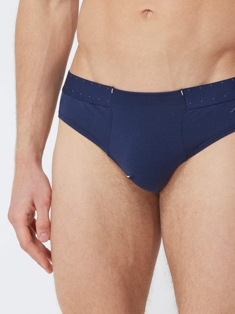 Slip mit Stretch-Anteil im 2er-Pack Modell 'The Superhero' in dunkelblau