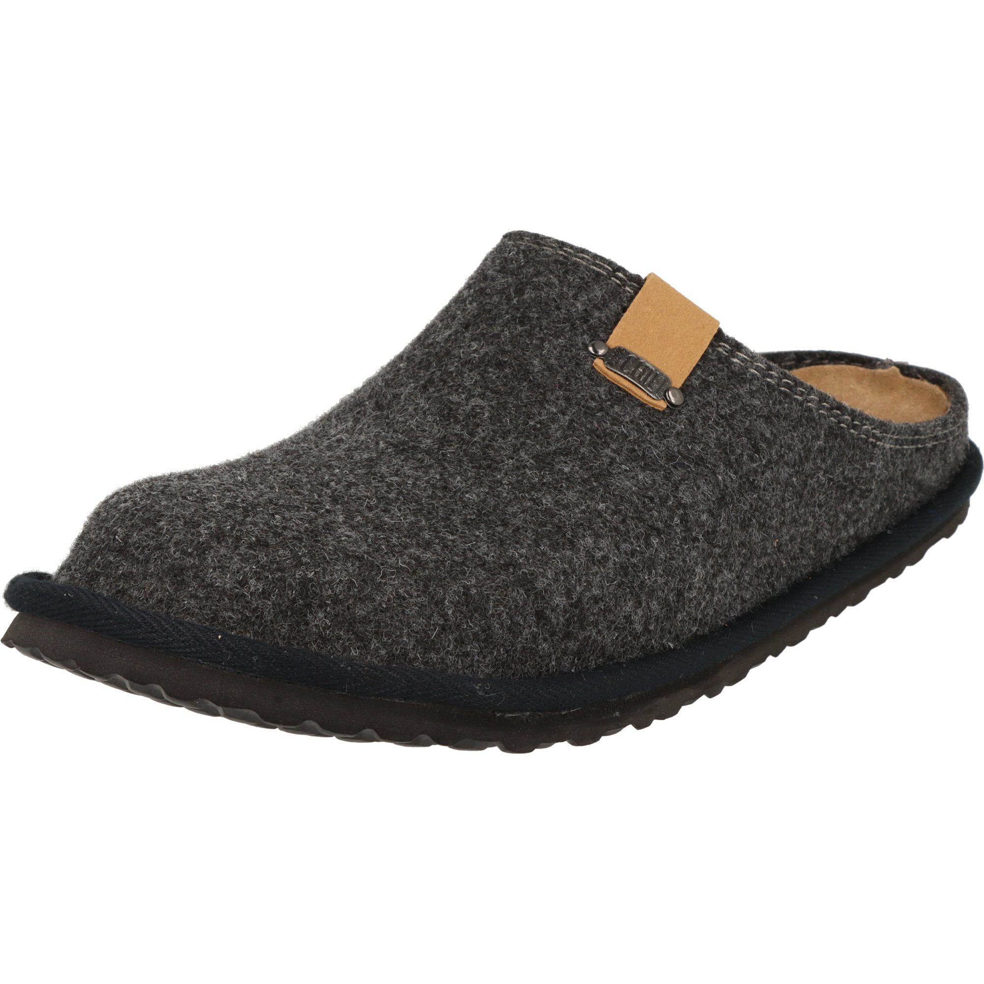 SUPERSOFT Herren Schuhe Clogs 511-152 weiche Filz Pantoffeln Hausschuh Leder-Innensohle