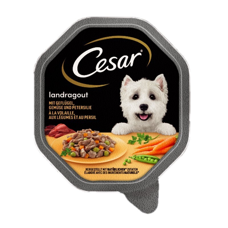Cesar Hundenassfutter Cesar Landragout 14x150g Geflügel & Gemüse