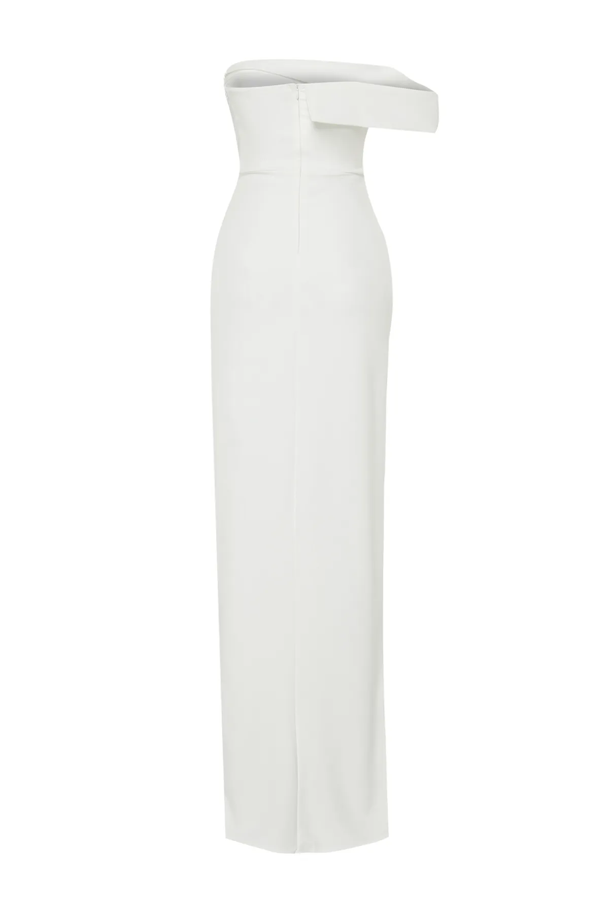 Trendyol Collection  Weißes, gerades, regelmäßig gewebtes Abendkleid und Heimkehrkleid TPRSS21AE0010