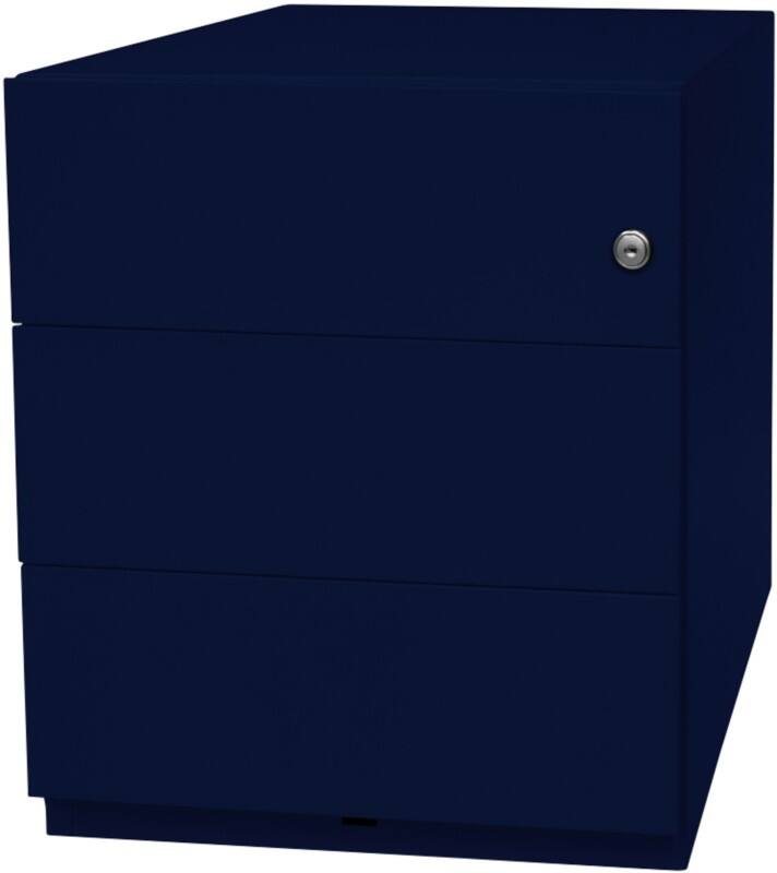 Bisley Rollcontainer Note 3 Schubladen Oxfordblau 420 x 565 x 495 mm