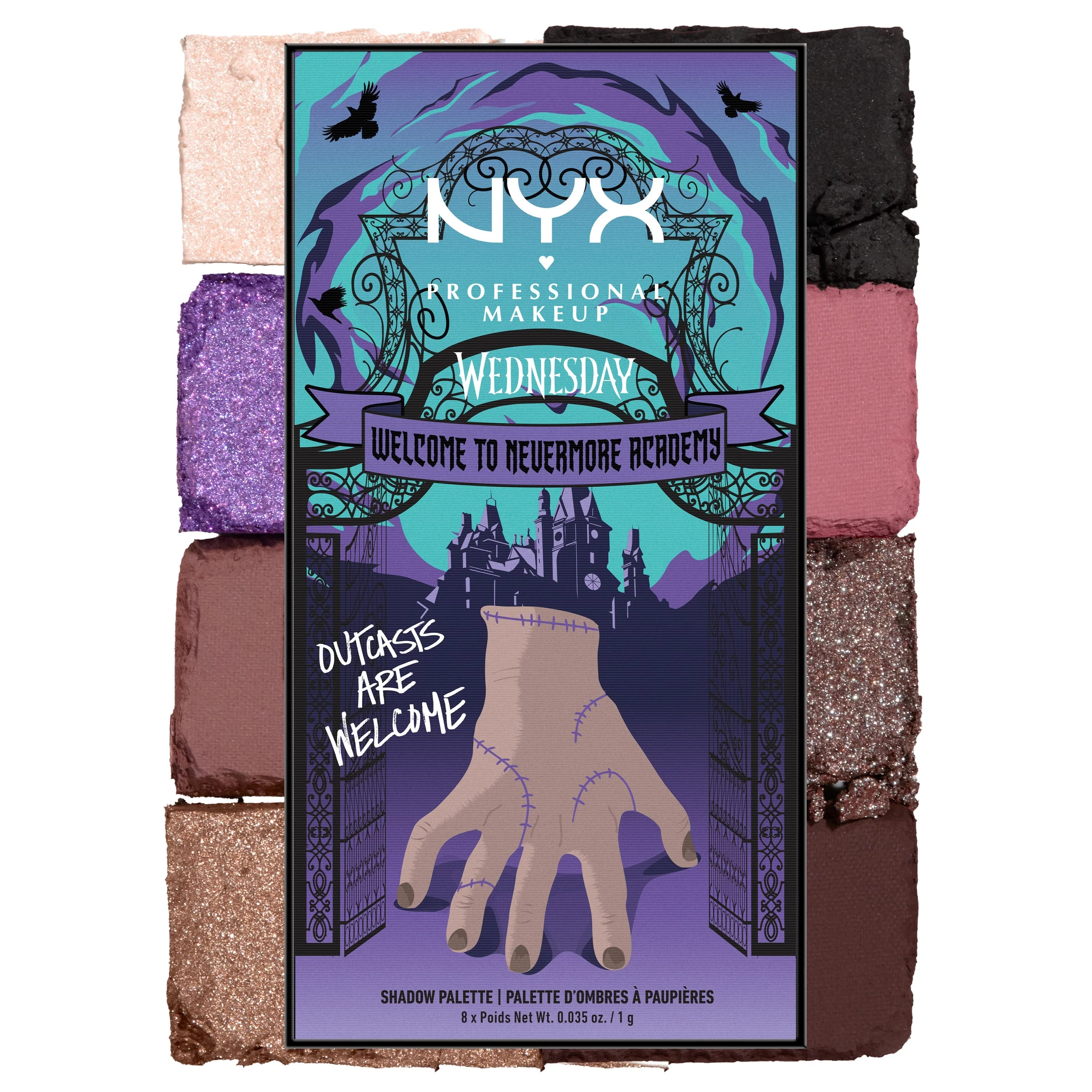 Paleta de sombras de ojos Nevermore Academy