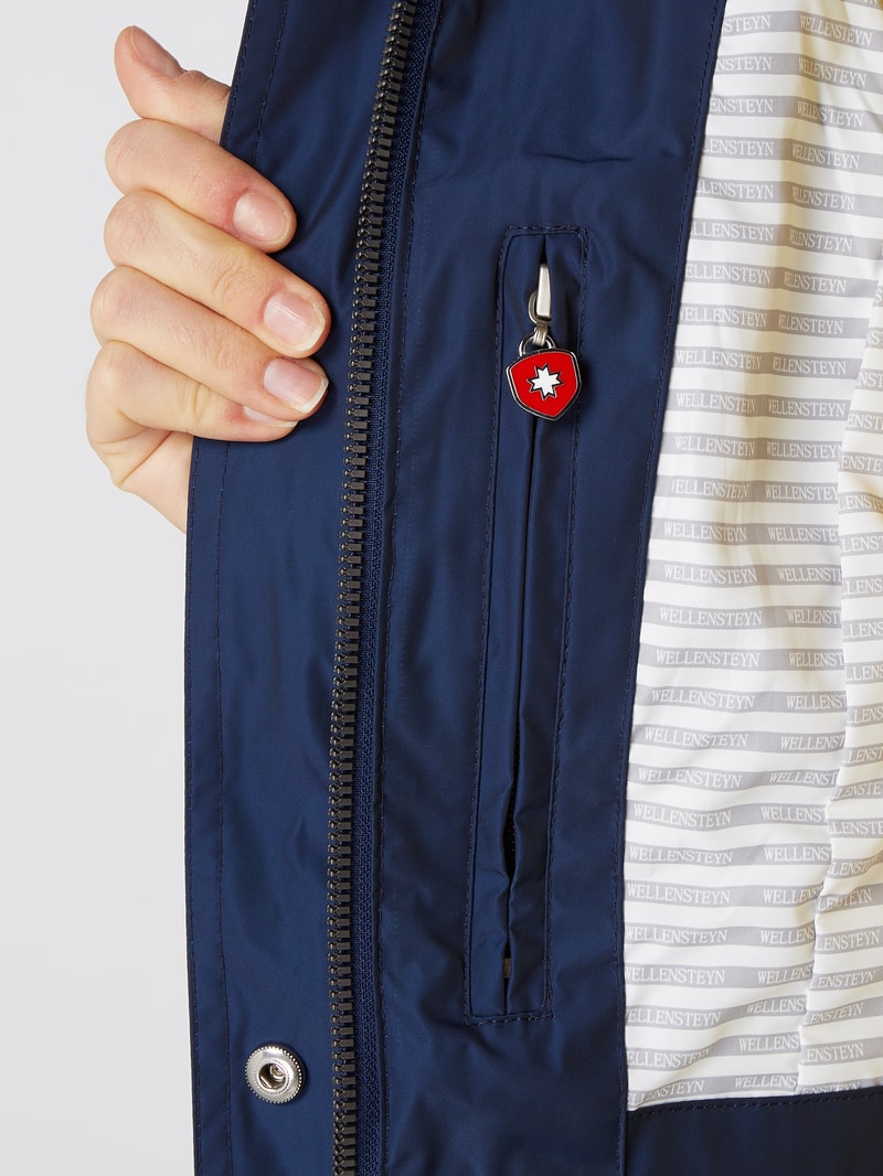Romance 812 Funktionsjacke mit abnehmbarer Kapuze in blau