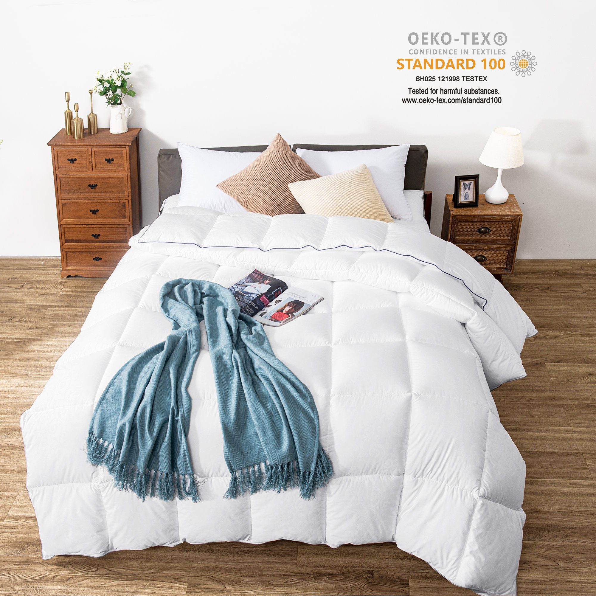 Microfaserbettdecke, Leichte Microfaserbettdecke, SUBRTEX, Füllung: 100% POLYESTER, Wohlige Wärme sorgt für angenehmen Schlaf.