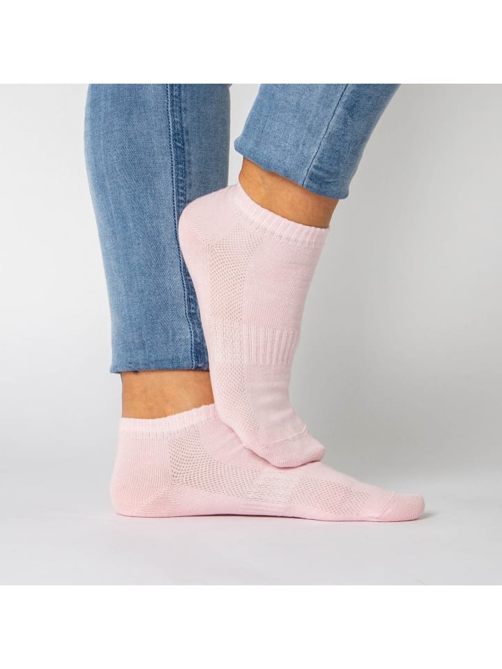 Occulto 10er Pack Sneakersocken Diana in Weiß-Grau-Pink günstig kaufen