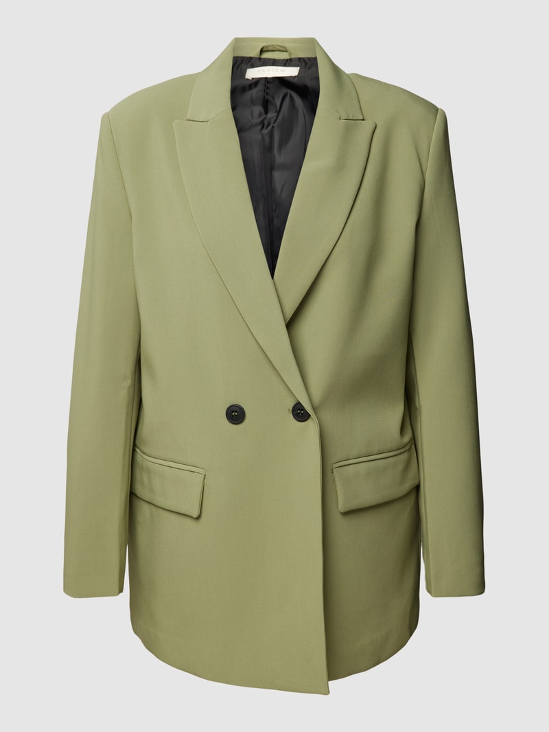 Blazer mit Reverskragen in lindgrün