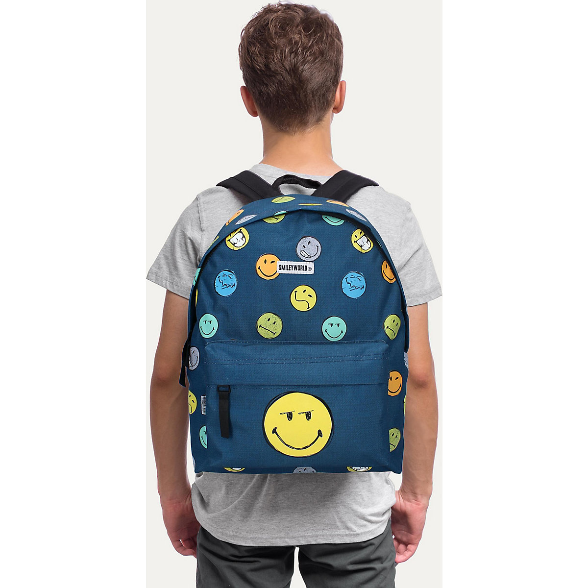 Freizeitrucksack mit Vortasche SmileyWorld Take The Time To Smile