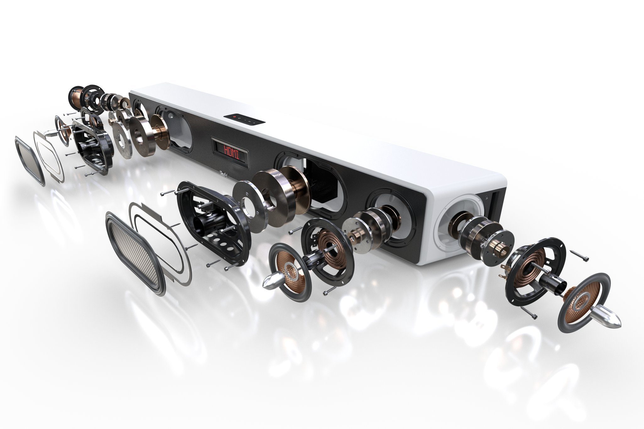 Teufel CINEBAR ULTIMA Soundbar (HDMI, Bluetooth, 380 W, 6 High-Performance-Töner mit eingebautem XXL-Subwoofer)