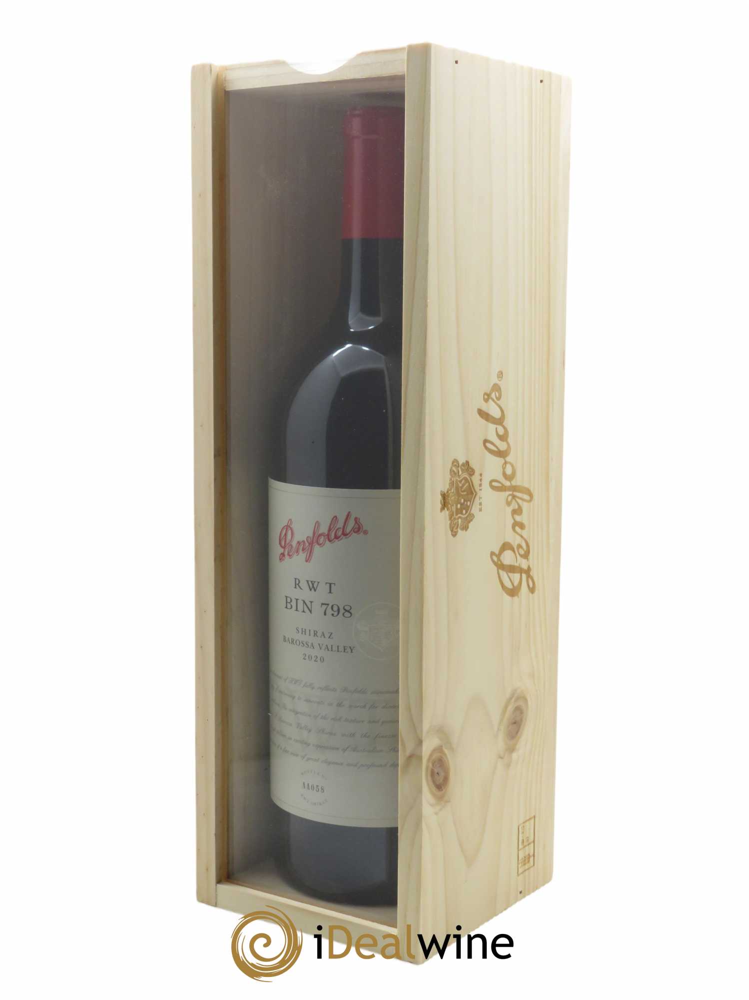 Barossa Valley Penfolds Wines RWT Bin 798 Shiraz  2020 - Lot de 1 Magnum
