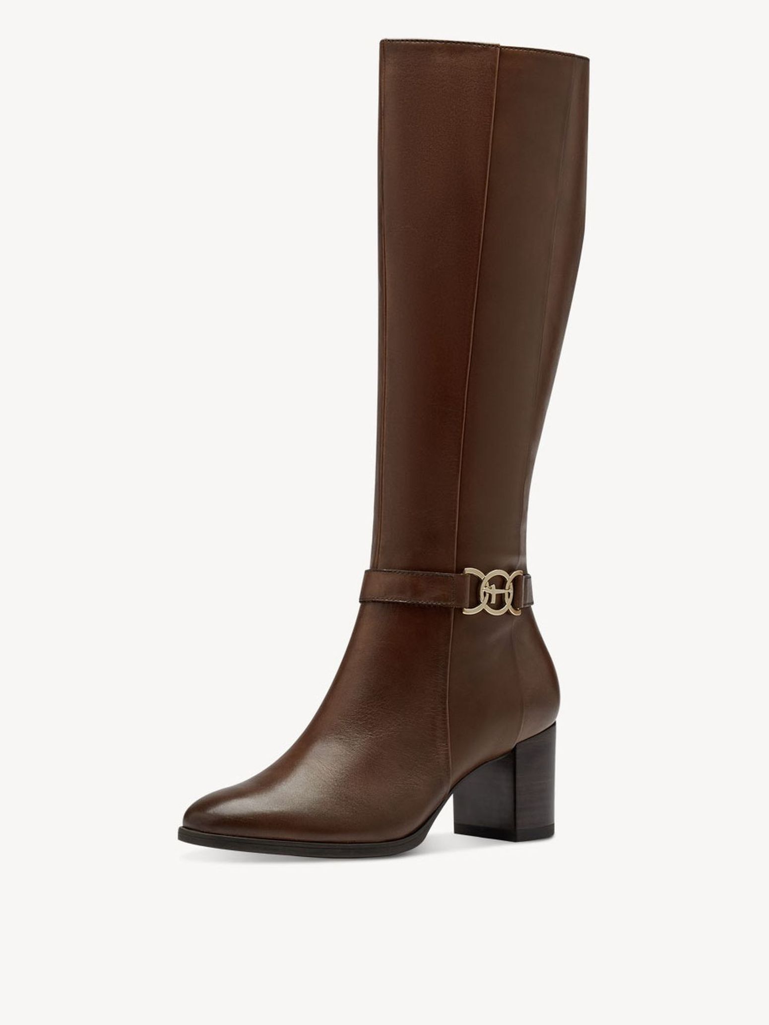 Bottine en cuir - marron