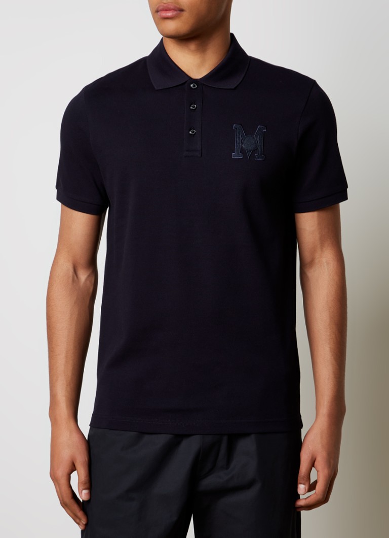 Moncler polo majica regularnog kroja od pike pamuka s vezom logotipa