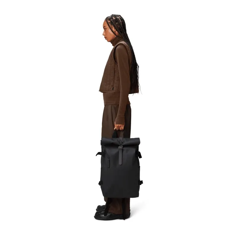 Rains Rolltop Rucksack Large W3 - Black