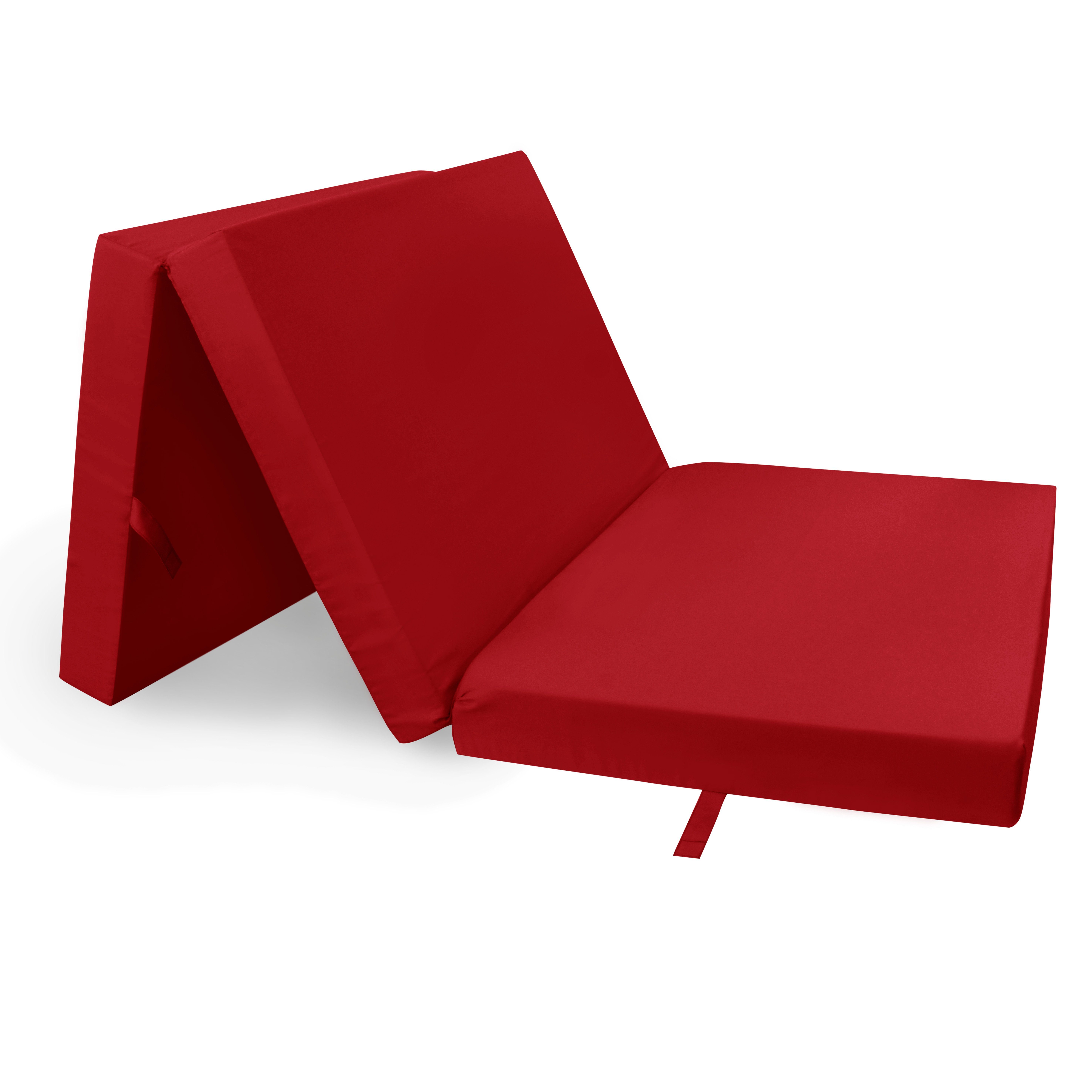 Klappmatratze HERLAG Klappmatratze Senior (Klapp-Matratze, Farbe rot, Maße, Herlag