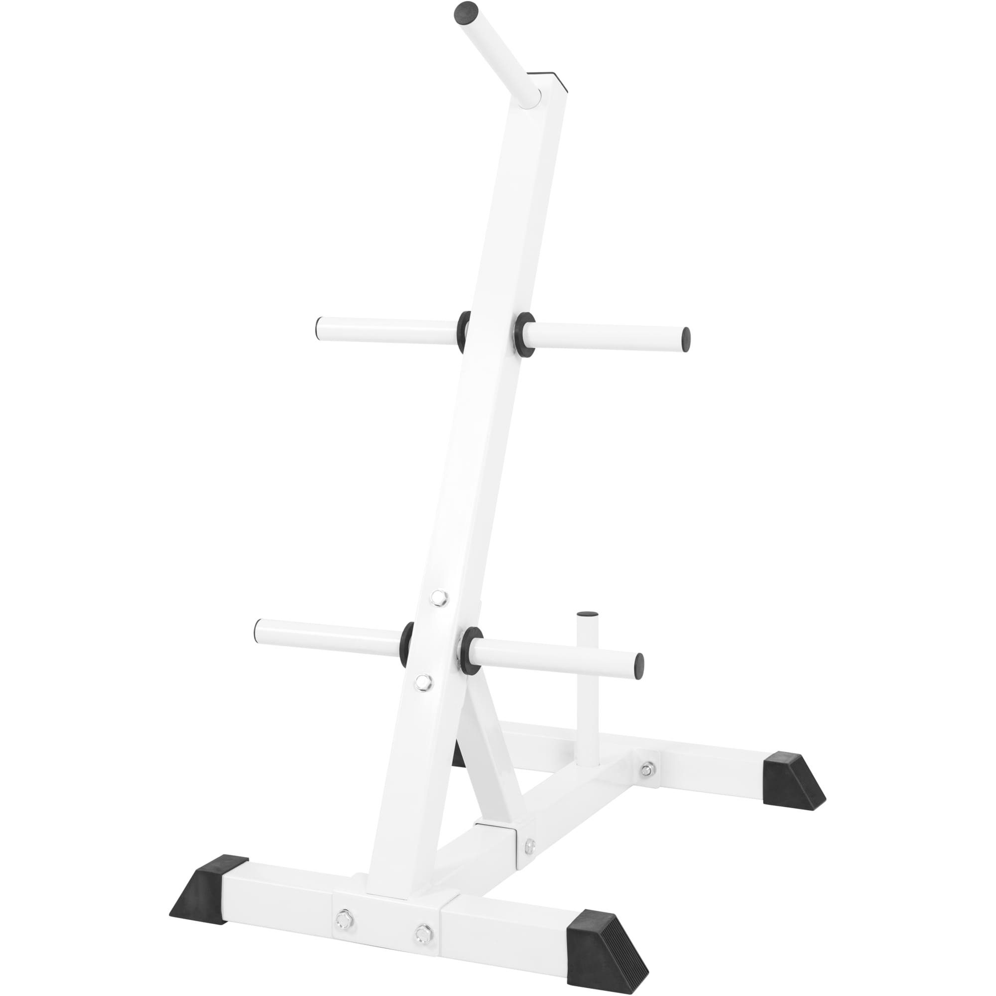 GORILLA SPORTS Hantelscheibenständer 6 Stangen, mit 30 mm Scheibenaufnahme, bis 200 kg, Stahl, Schwarz/Weiß