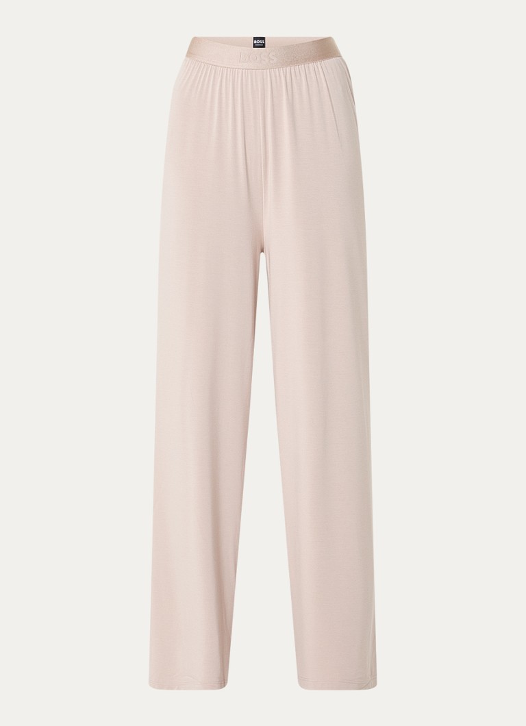 Pantaloni de pijama HUGO BOSS Bea cu curea cu logo