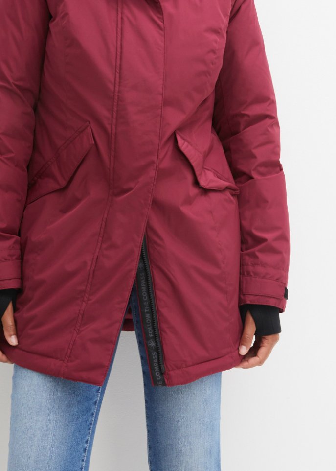 Hybrid-Thermoparka mit recycelter Daune, innen gesteppt