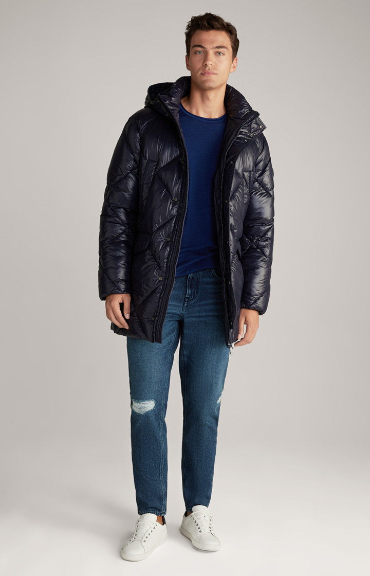 Merinowoll-Pullover Lelios in Navy