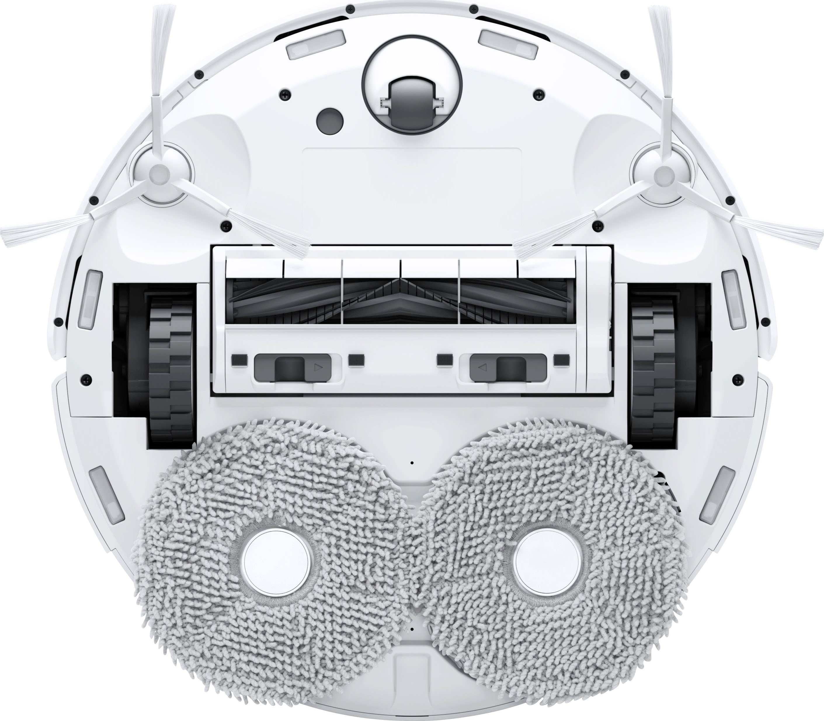 ECOVACS Nass-Trocken-Saugroboter DEEBOT T20 OMNI, 45 W, 6000PA, Auto-Mopp-Hebefunktion, OMNI Reinigungsstation, Weiss/Silber