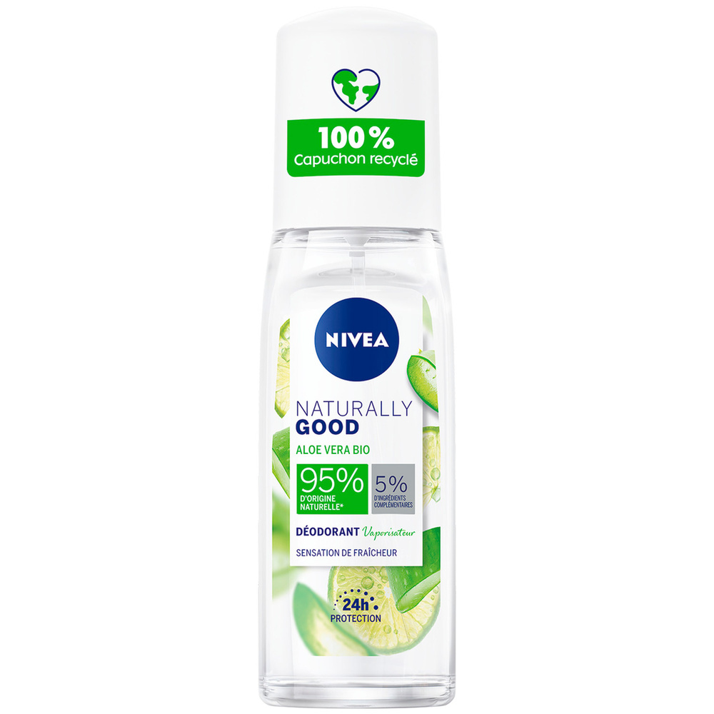 nivea NATURALLY GOOD - Vaporisateur Aloe VeraBIO Déodorant femme