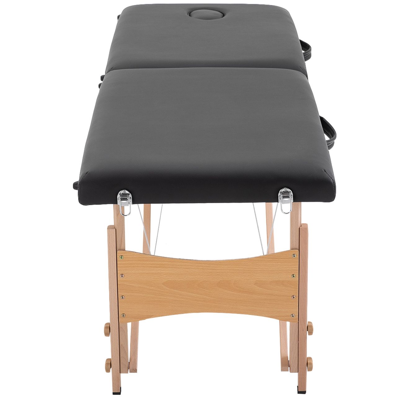 HOMCOM Massageliege Mobiler Massagetisch Höhenverstellbar Kosmetik Bank Holz
