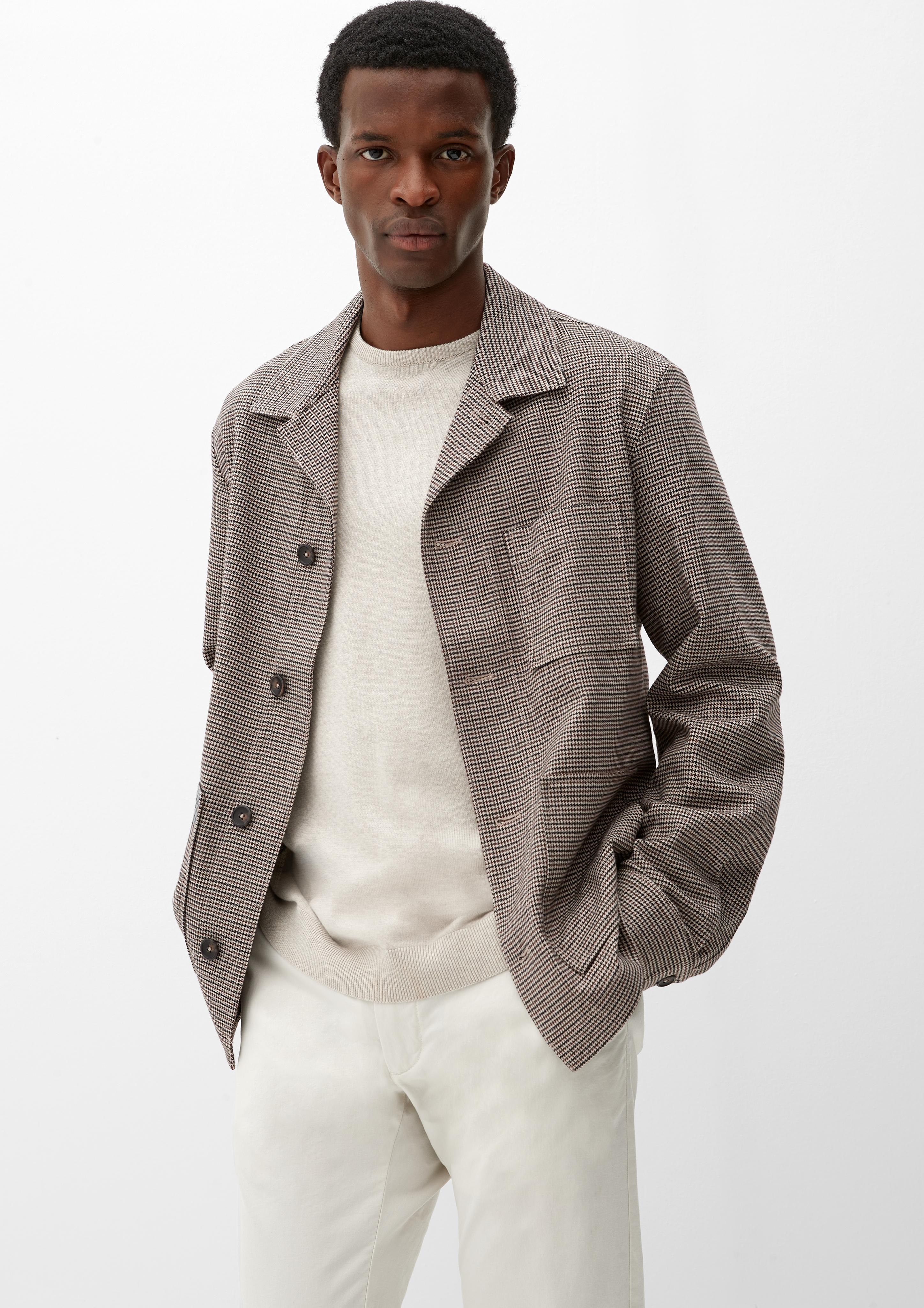 Overshirt mit Hahnentrittmuster  2120622-82N3