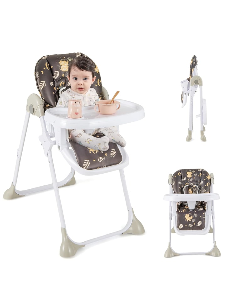 COSTWAY 6 in 1 Hochstuhl 6-36 Monate in Braun günstig kaufen onesize
