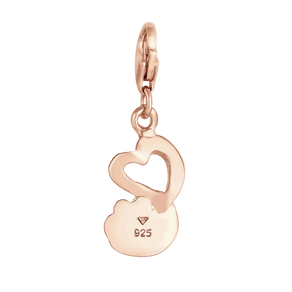 Nenalina Nenalina Amulette Pendentif Coeur Patte Chien Amour Argent 925 Pendentif