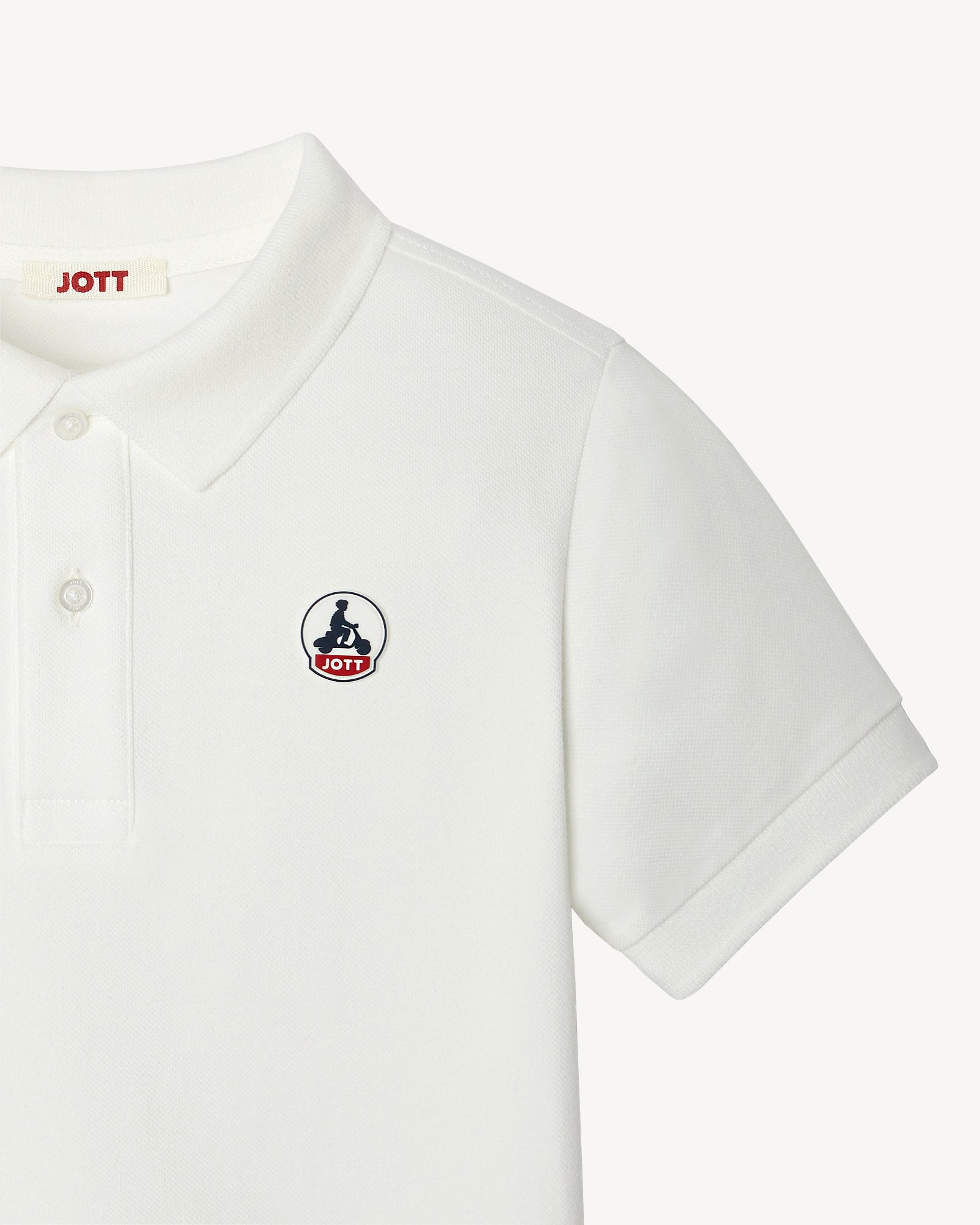Polo enfant en coton biologique Blanc Salvador