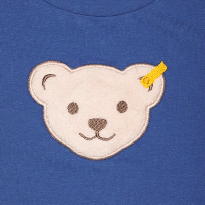 T-Shirt kurzarm, mittelblau für Jungs