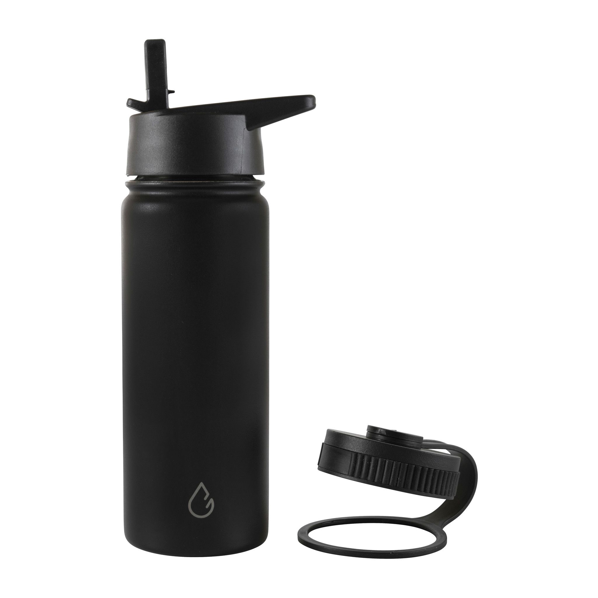 Wattamula PRO Öko Edelstahl 530-ml-Wasserflasche mit extra Sportverschluss