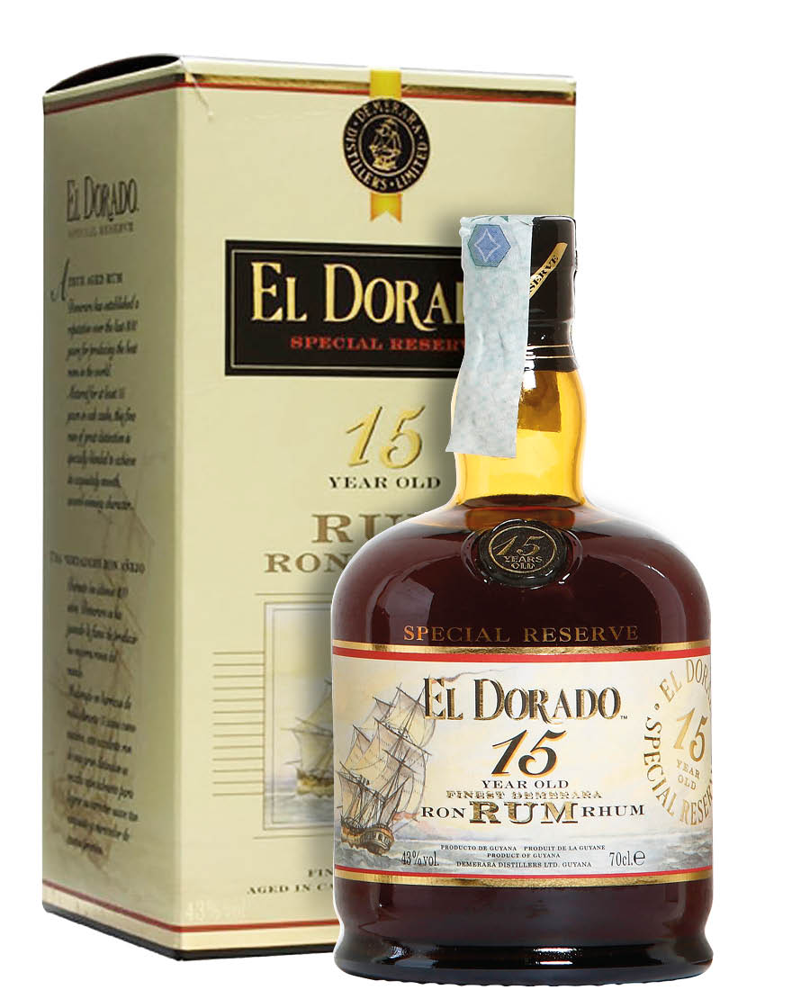 15 Year Old Special Reserve Demerara Rum El Dorado 0,7 ℓ, En Étui