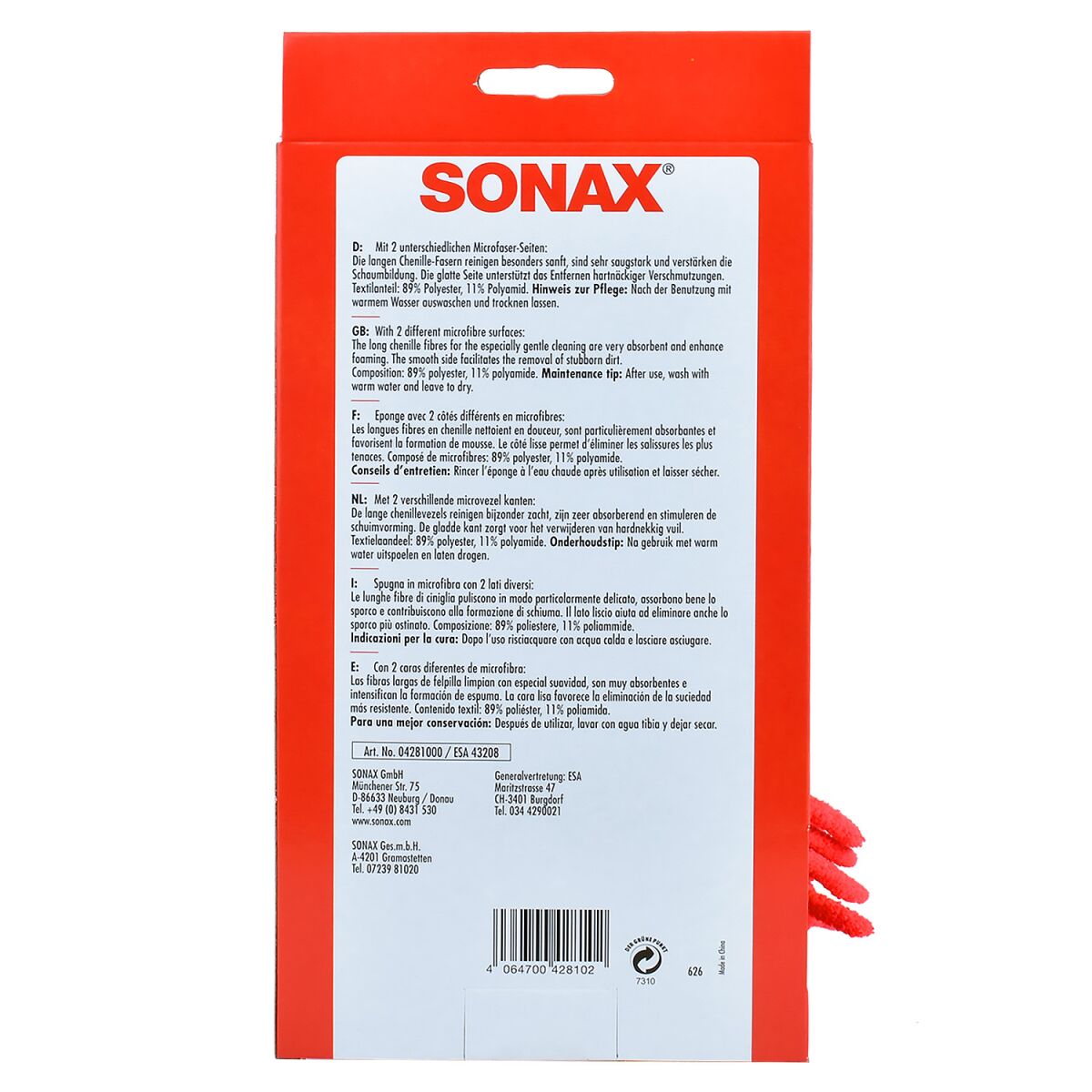 SONAX Microfaser Schwamm