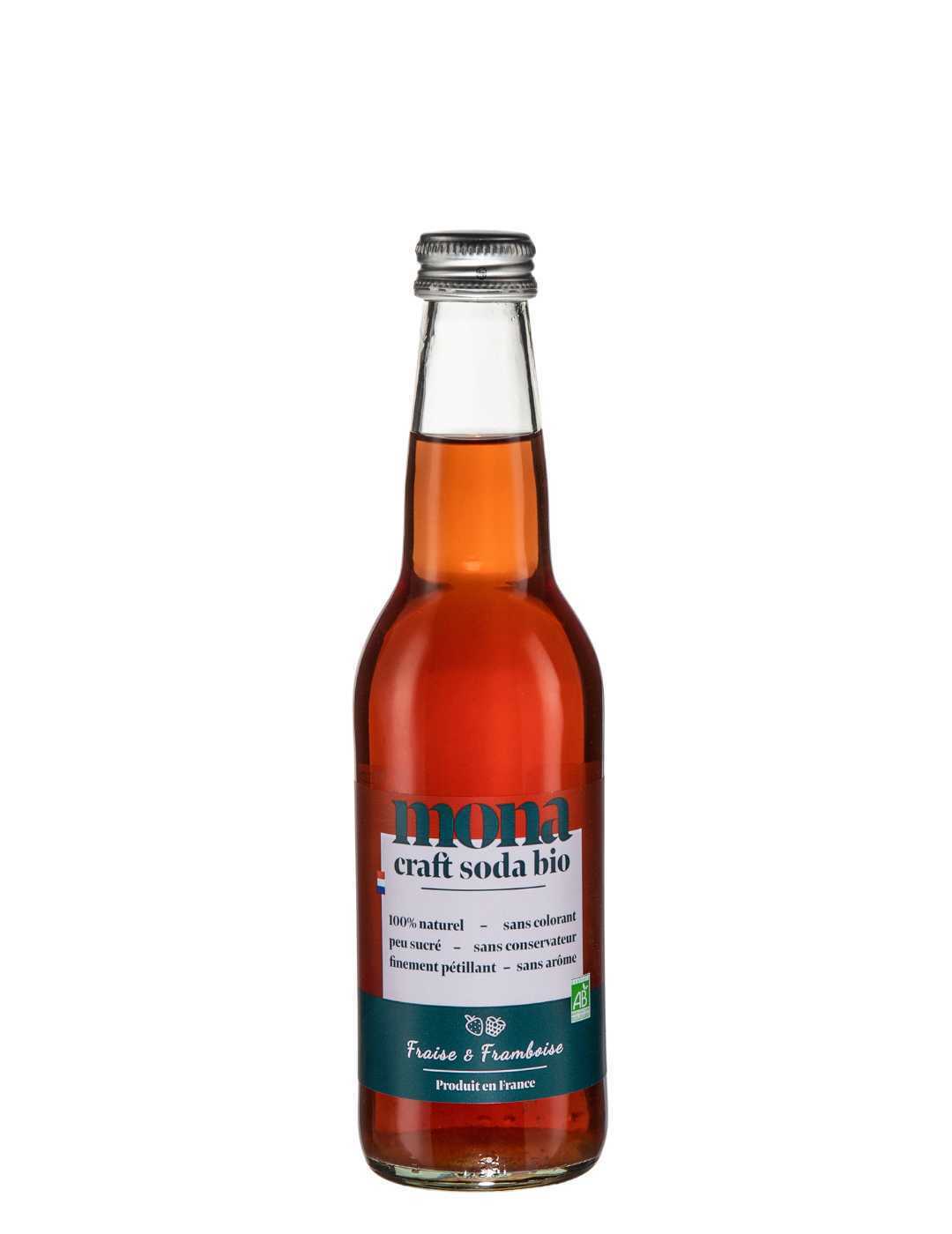 Mona Craft : Fraise - Framboise Bio - Gueule de joie 0° |  33 cl