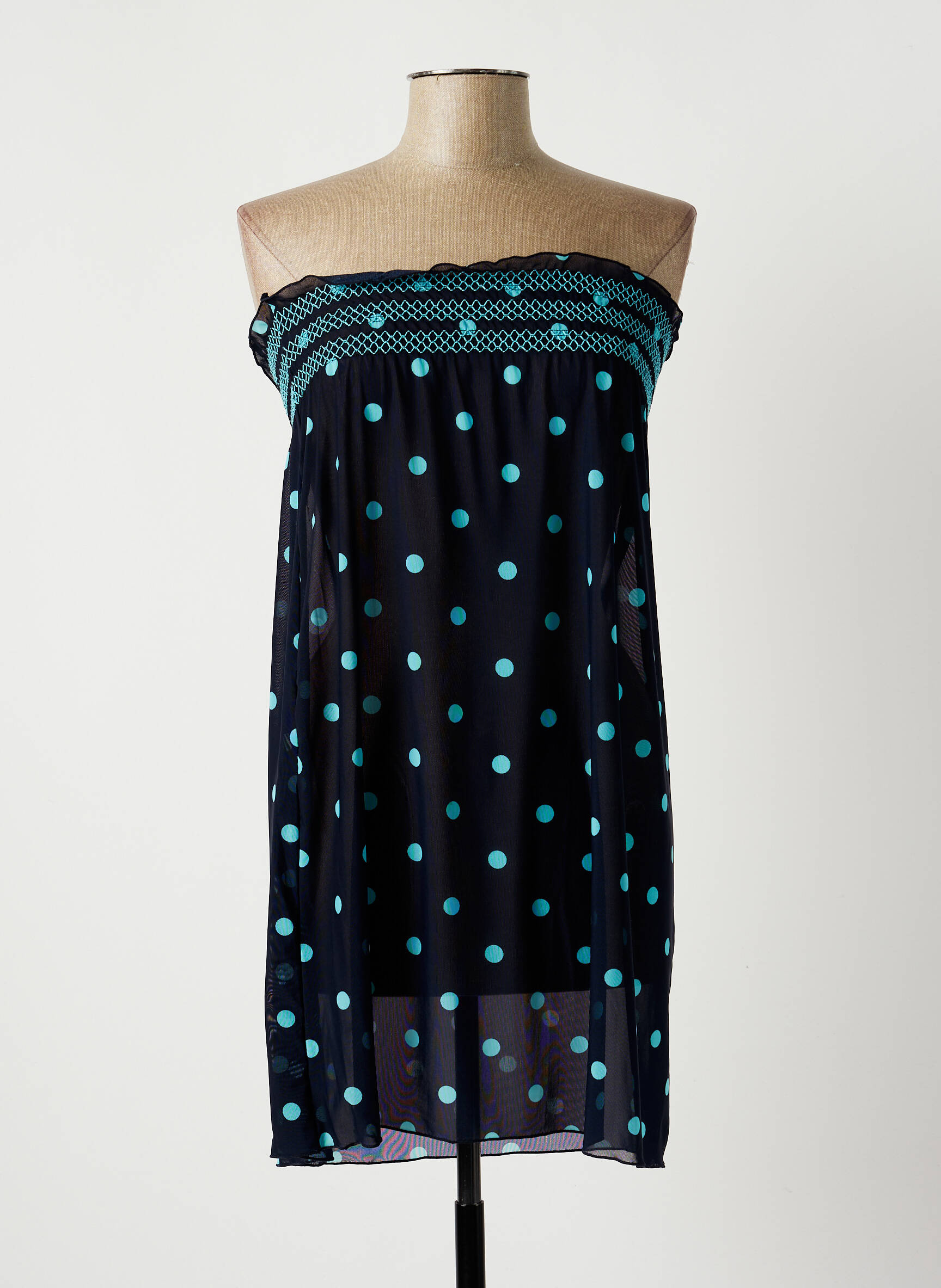 Rose Pomme Tuniquesansmanche Femme couleur bleu