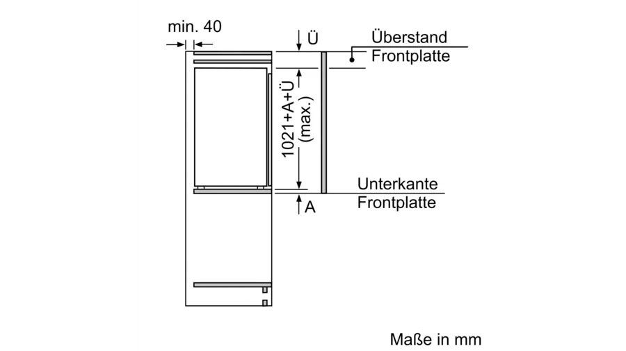 NEFF Einbaukühlschrank N 50 KI1312FE0, 102,1 cm hoch, 54,1 cm breit