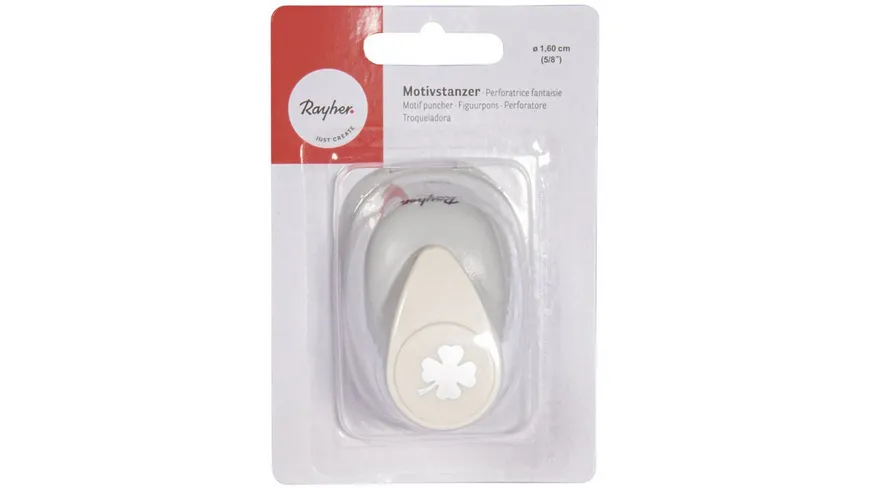 rayher Motivstanzer Kleeblatt 1,6cm ø