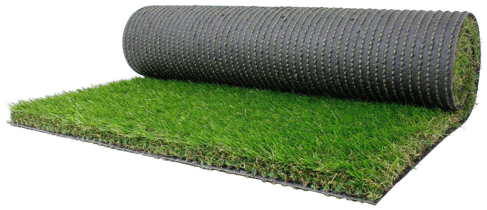 Kunstrasen FORESTLAND, Primaflor-Ideen in Textil, rechteckig, Höhe: 37 mm, realistische Optik, mit Drainagefunktion, ideal für Balkon & Terrasse