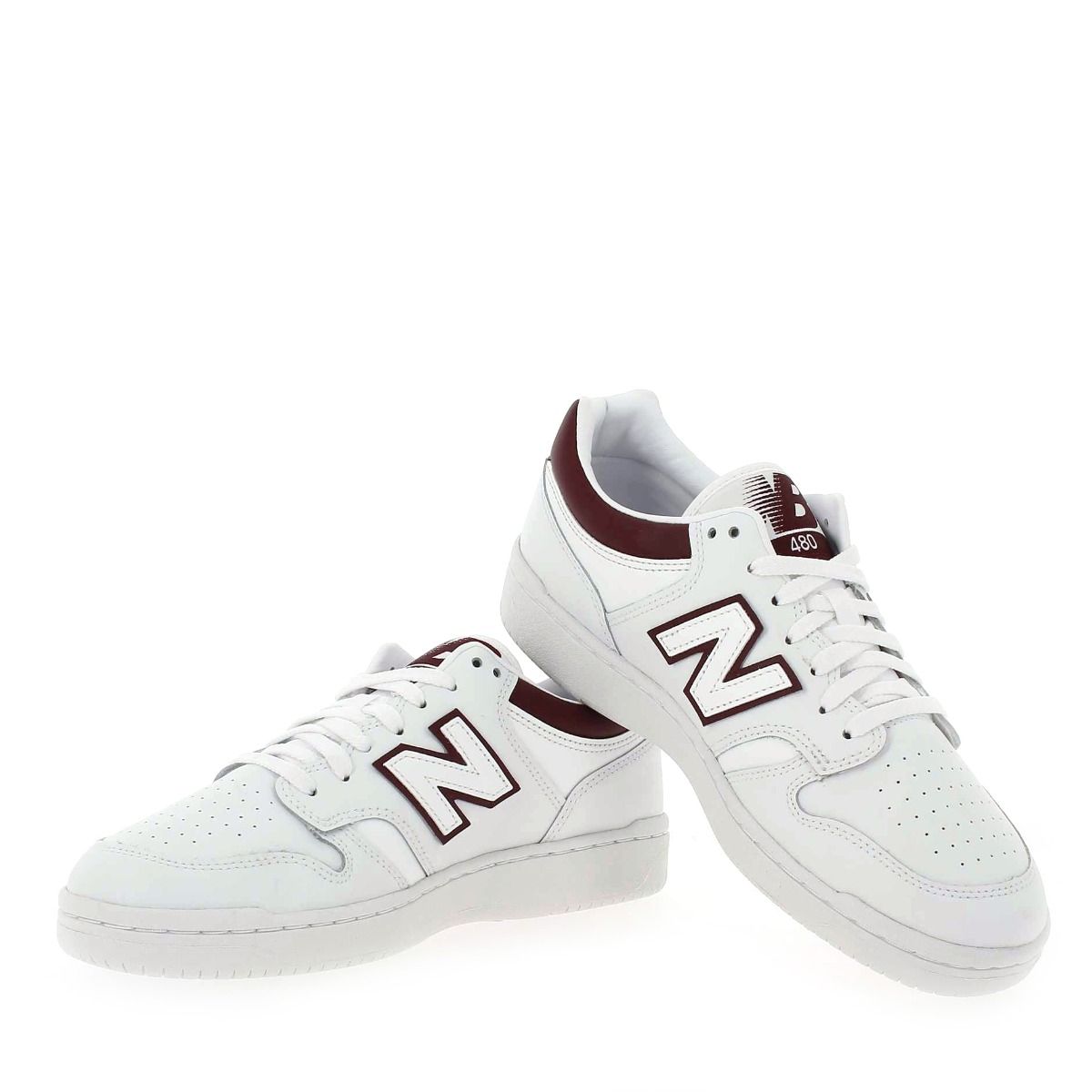 New Balance  BB480 - Blanc Bordeaux