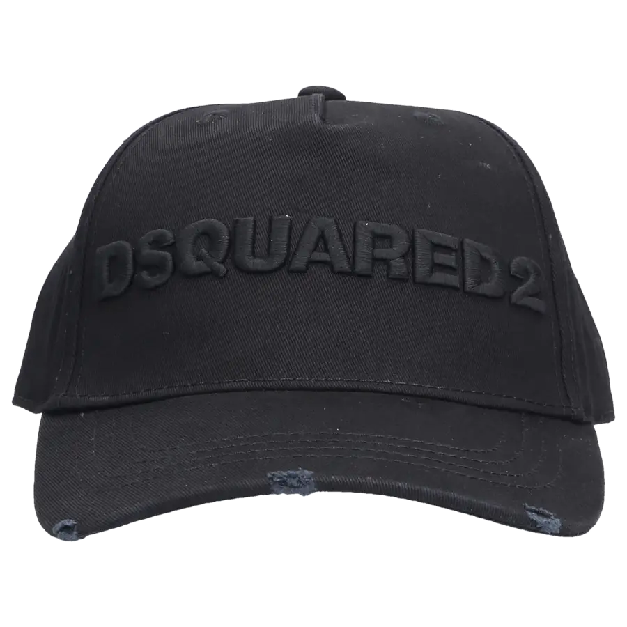 Dsquared2 - Snapback Cap DSQUARED2 LOGO Gabardine - schwarz