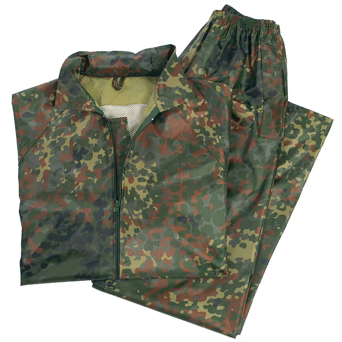 Regenanzug flecktarn