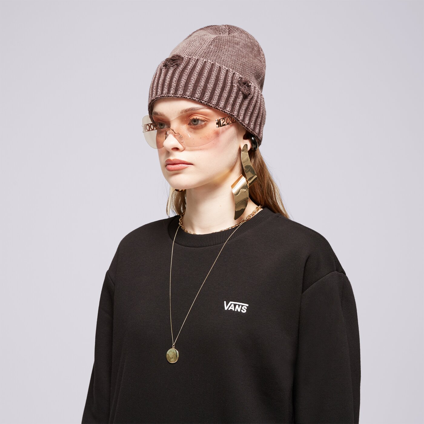 VANS SWEATSHIRT FLYING CREW EMEA Schwarz